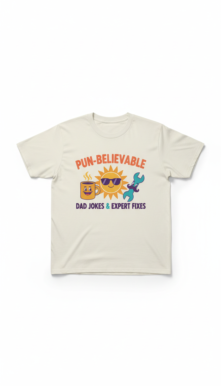 Dad Tee With Pun Design
